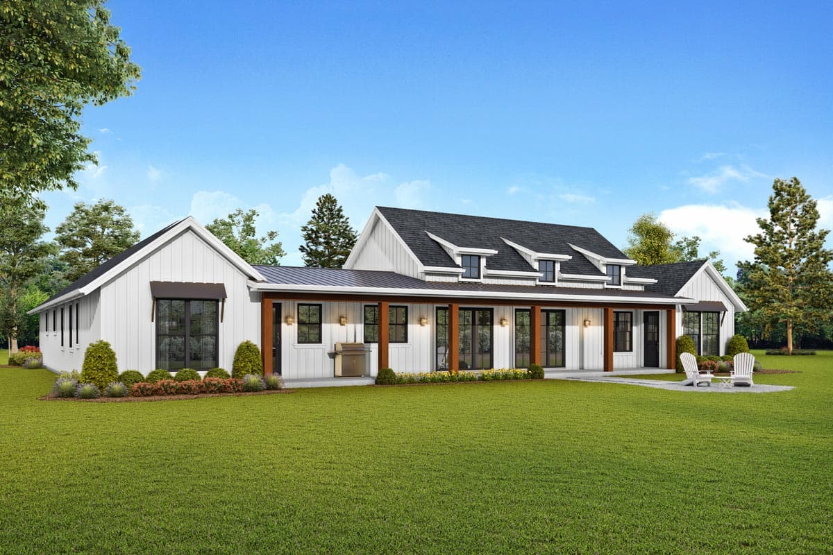 Plan 69714AM: Marvelous New American House Plan with Large Covered Porches - Image #5 - Country, Farmhouse, Modern Farmhouse, New American, Northwest, Ranch