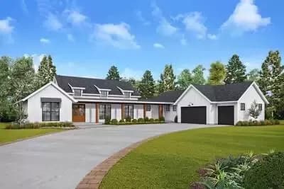 Marvelous New American House Plan with Large Covered Porches