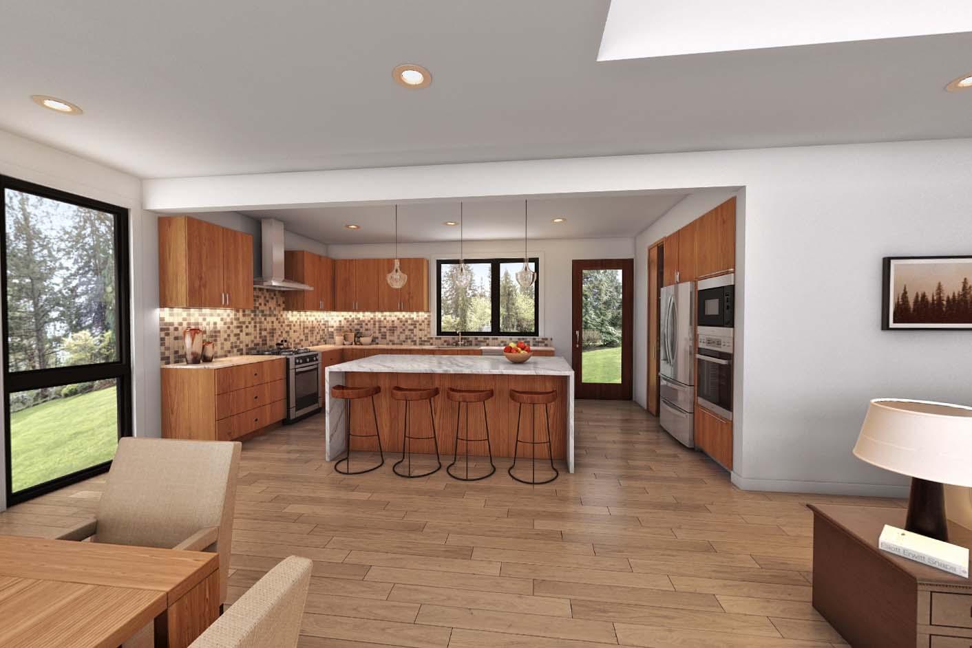 Plan 69713AM: Drive-Under Contemporary House Plan with 2-Story Great Room - 2437 Sq Ft - Virtual Tour Cover Image - Contemporary, Modern, Northwest