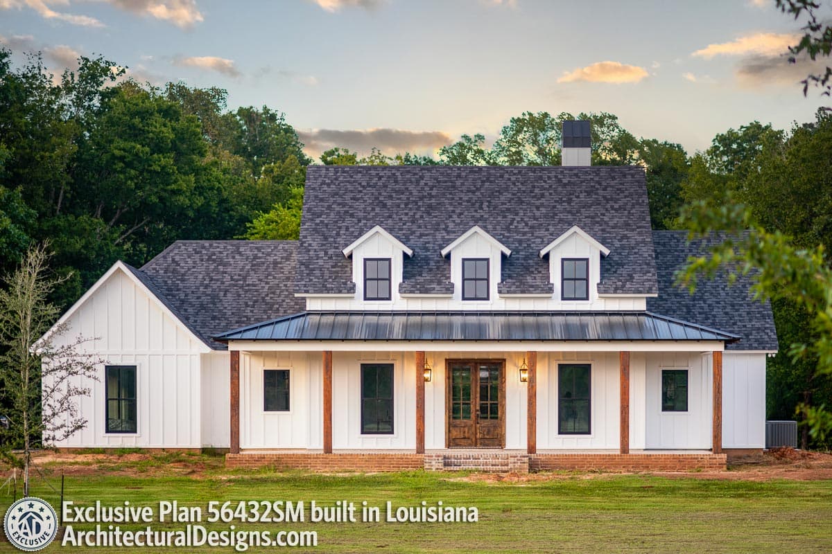 build gallery item - Modern Farmhouse Plan 56432SM Comes to Life in Louisiana