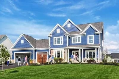 Remarkable New American House Plan with Main-Level Study
