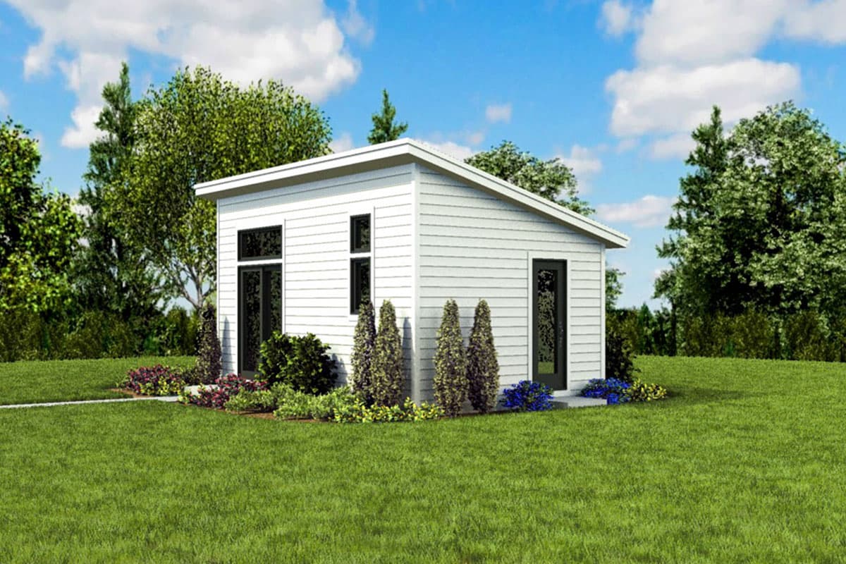 Plan 69718AM: Tiny Home Plan with Vaulted Living Space - Image #11 - Cottage, Vacation