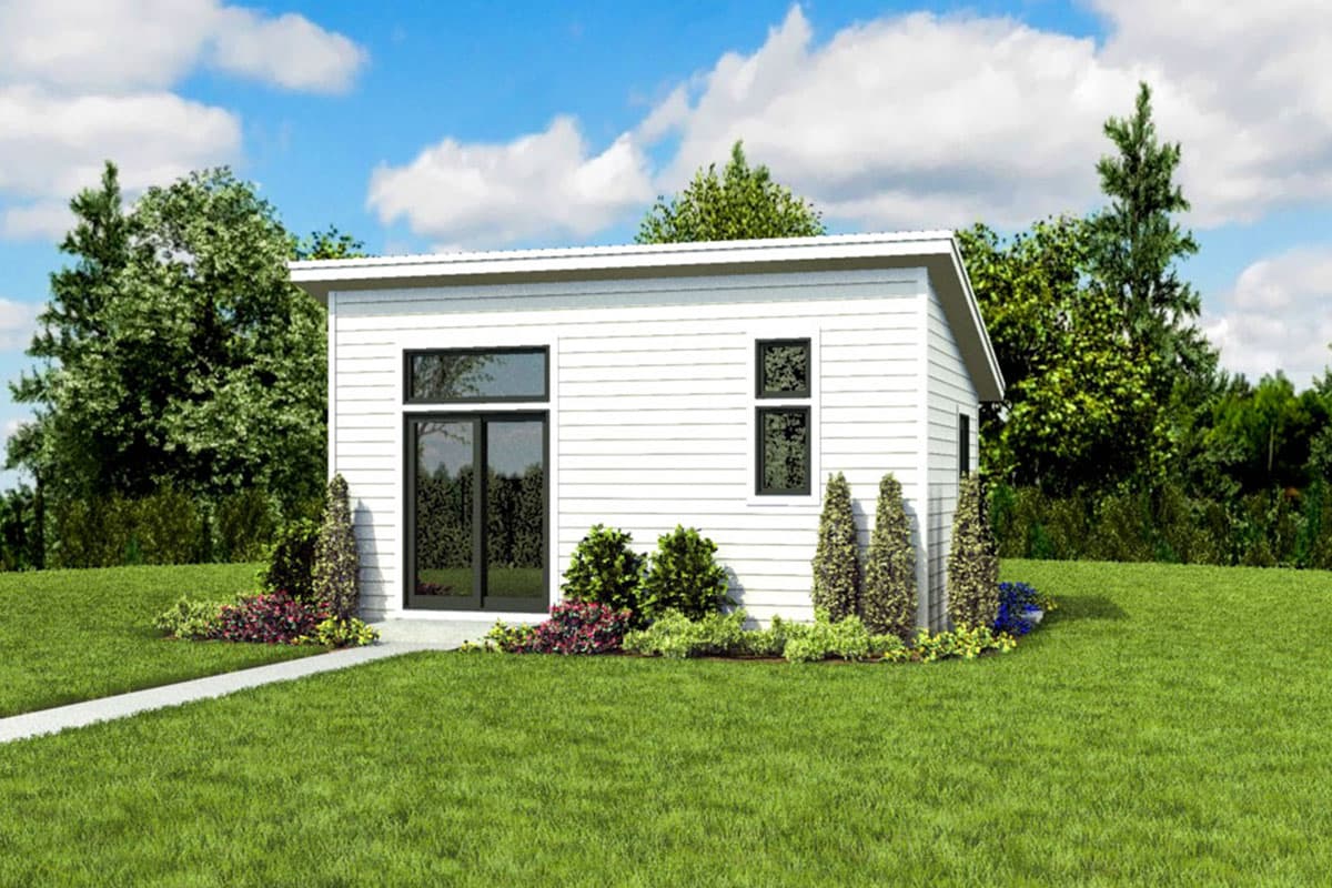 Plan 69718AM: Tiny Home Plan with Vaulted Living Space - Image #12 - Cottage, Vacation