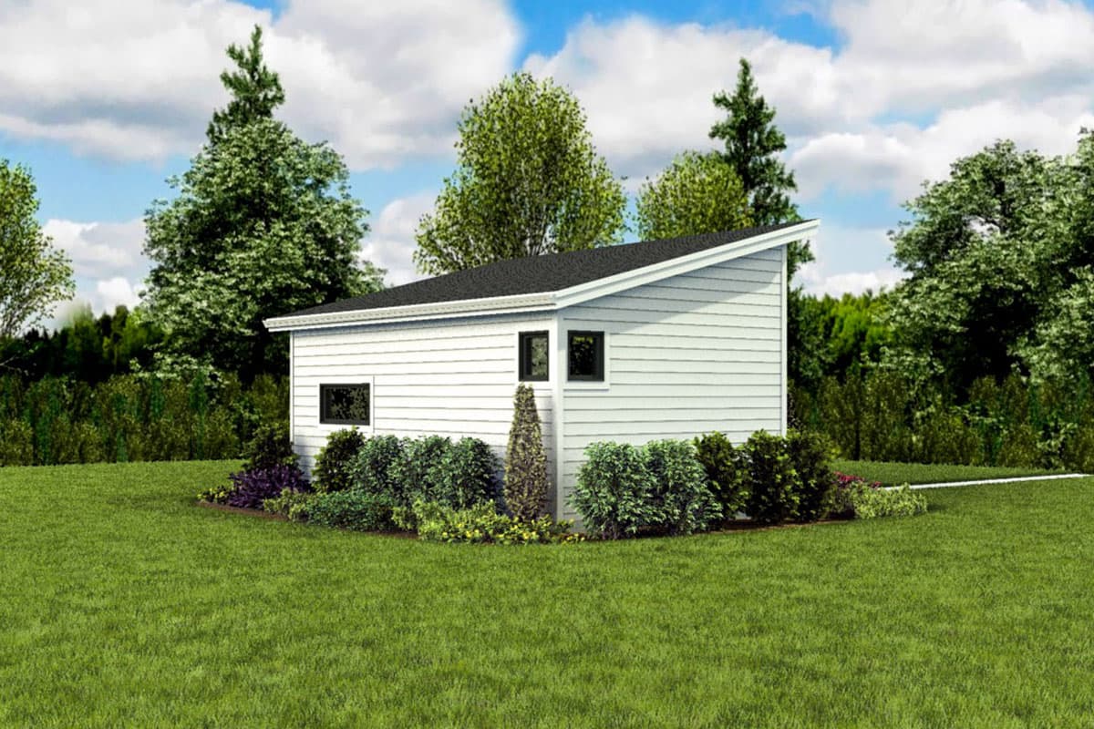 Plan 69718AM: Tiny Home Plan with Vaulted Living Space - Image #6 - Cottage, Vacation