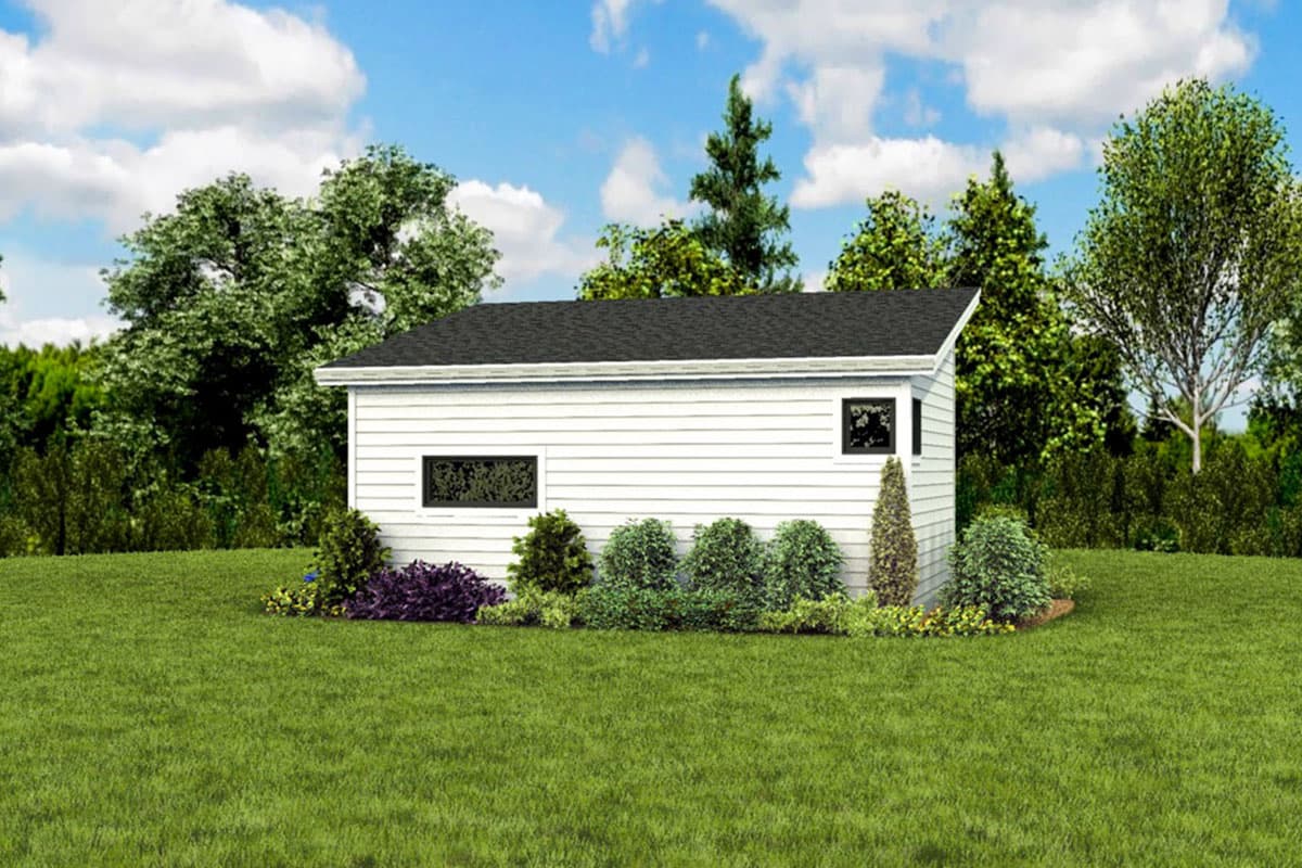Plan 69718AM: Tiny Home Plan with Vaulted Living Space - Image #7 - Cottage, Vacation