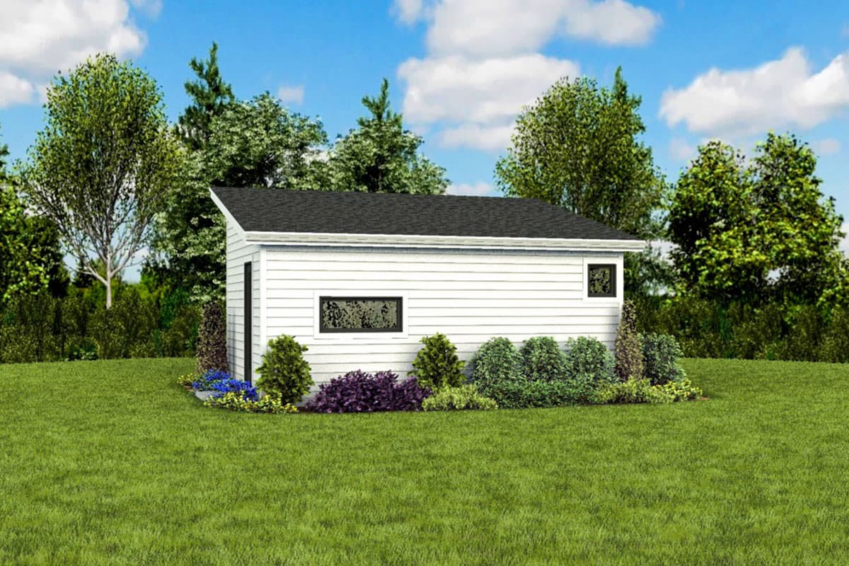 Plan 69718AM: Tiny Home Plan with Vaulted Living Space - Image #8 - Cottage, Vacation
