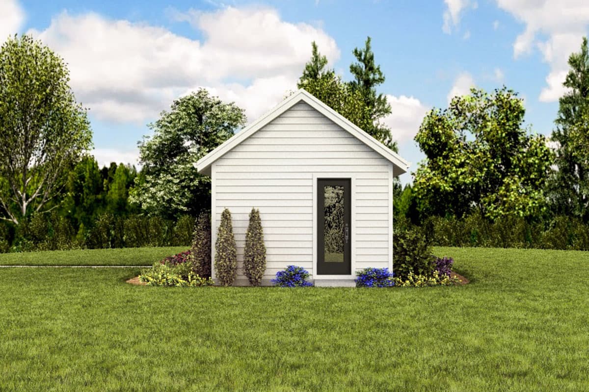 Plan 69719AM: Tiny House Plan with Vaulted Living Space - Image #10 - Cottage, Vacation