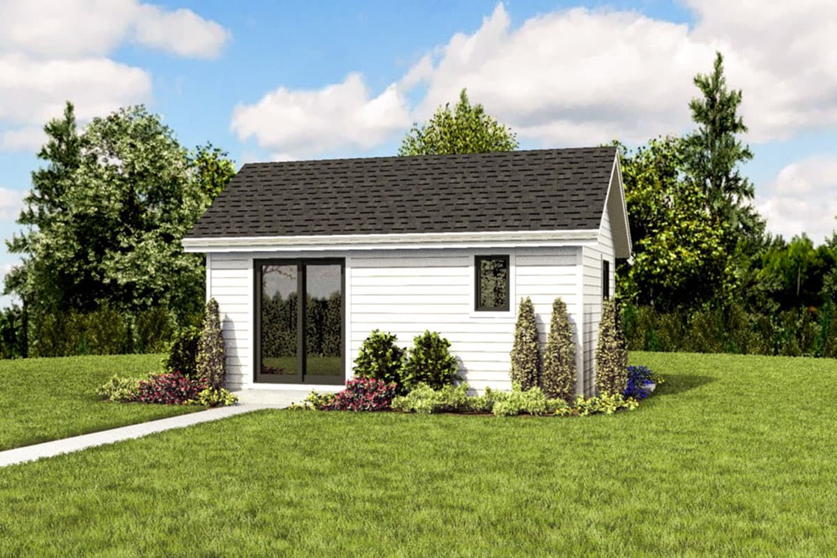 Plan 69719AM: Tiny House Plan with Vaulted Living Space - Image #12 - Cottage, Vacation