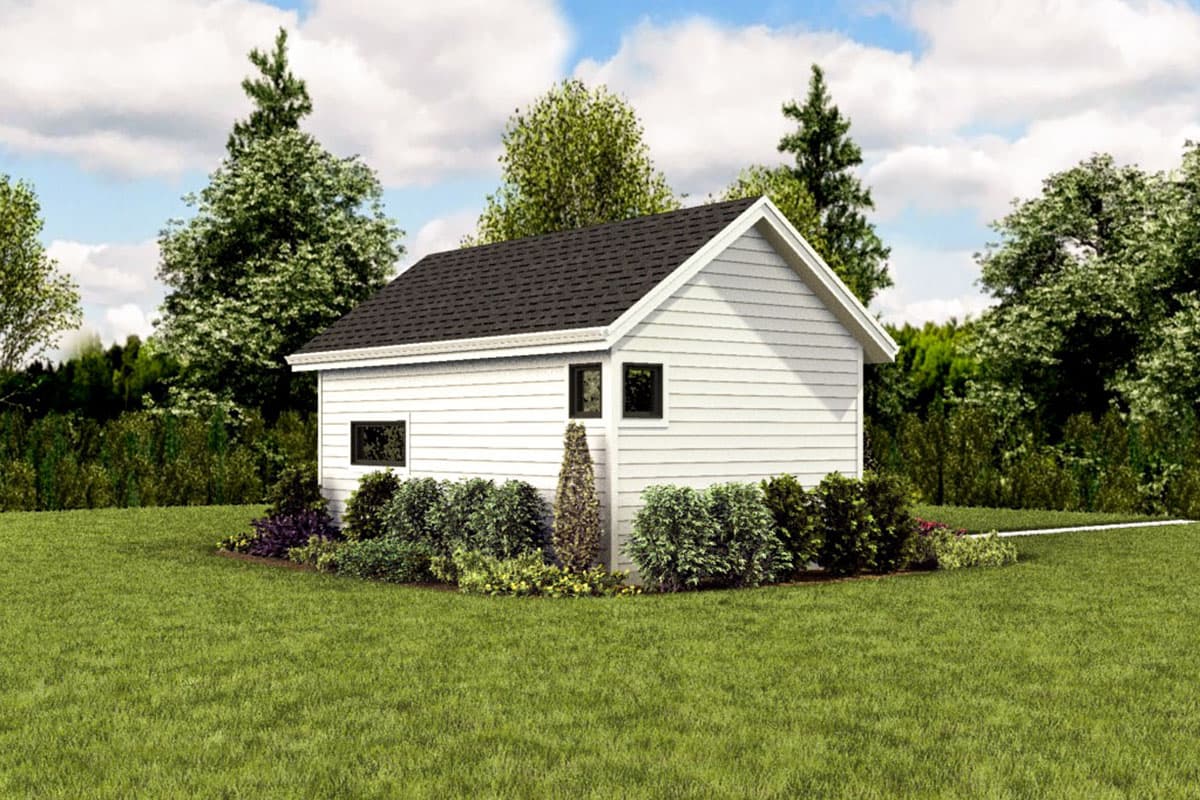Plan 69719AM: Tiny House Plan with Vaulted Living Space - Image #6 - Cottage, Vacation