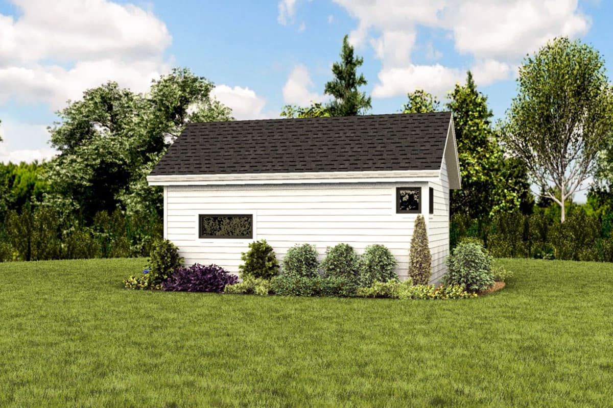 Plan 69719AM: Tiny House Plan with Vaulted Living Space - Image #7 - Cottage, Vacation