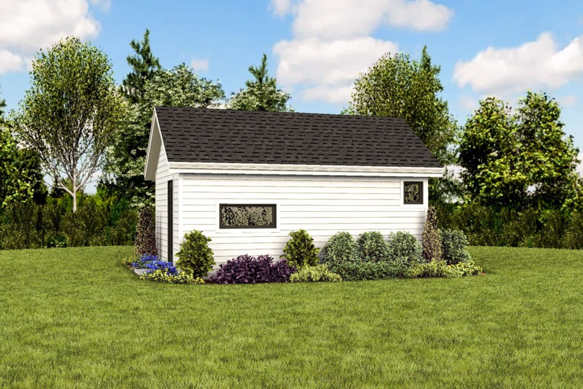 Plan 69719AM: Tiny House Plan with Vaulted Living Space - Image #8 - Cottage, Vacation