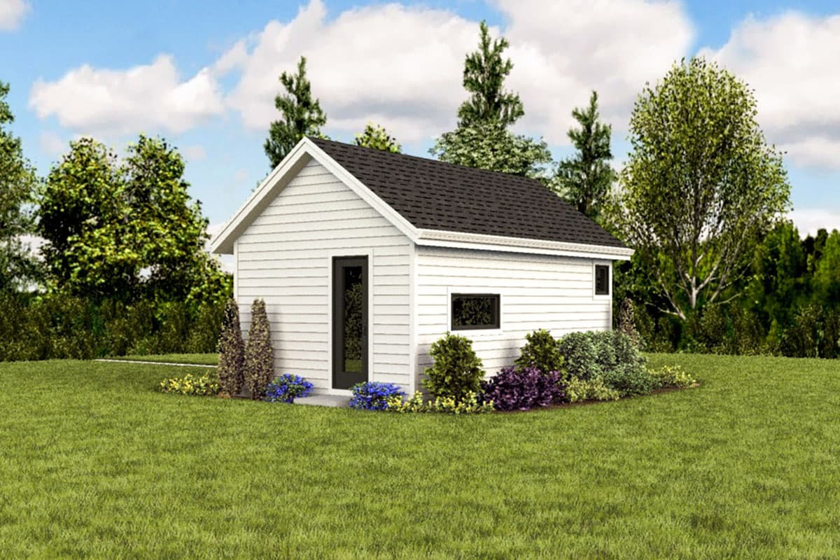 Plan 69719AM: Tiny House Plan with Vaulted Living Space - Image #9 - Cottage, Vacation