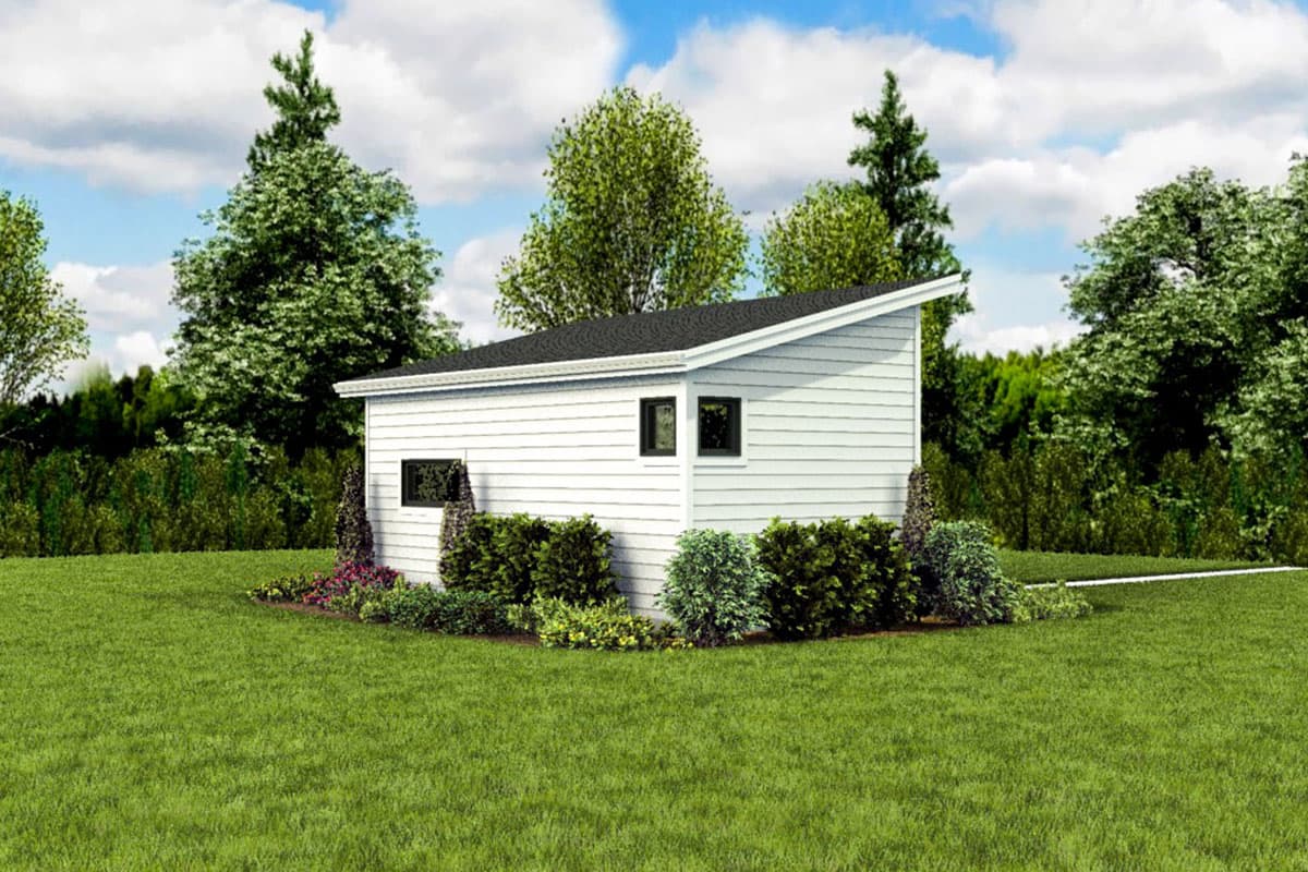 Plan 69721AM: Teeny Tiny Home Plan with Vaulted Living Space - Image #6 - Cottage, Vacation