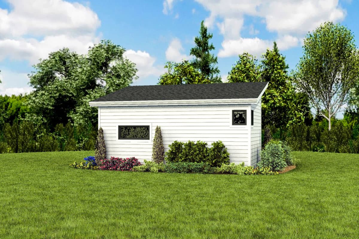 Plan 69721AM: Teeny Tiny Home Plan with Vaulted Living Space - Image #7 - Cottage, Vacation
