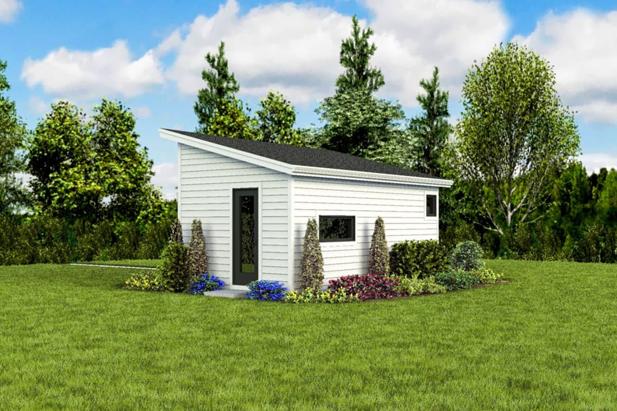 Plan 69721AM: Teeny Tiny Home Plan with Vaulted Living Space - Image #9 - Cottage, Vacation