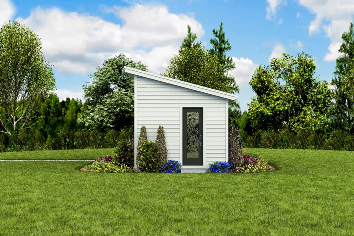 Plan 69721AM: Teeny Tiny Home Plan with Vaulted Living Space - Image #10 - Cottage, Vacation