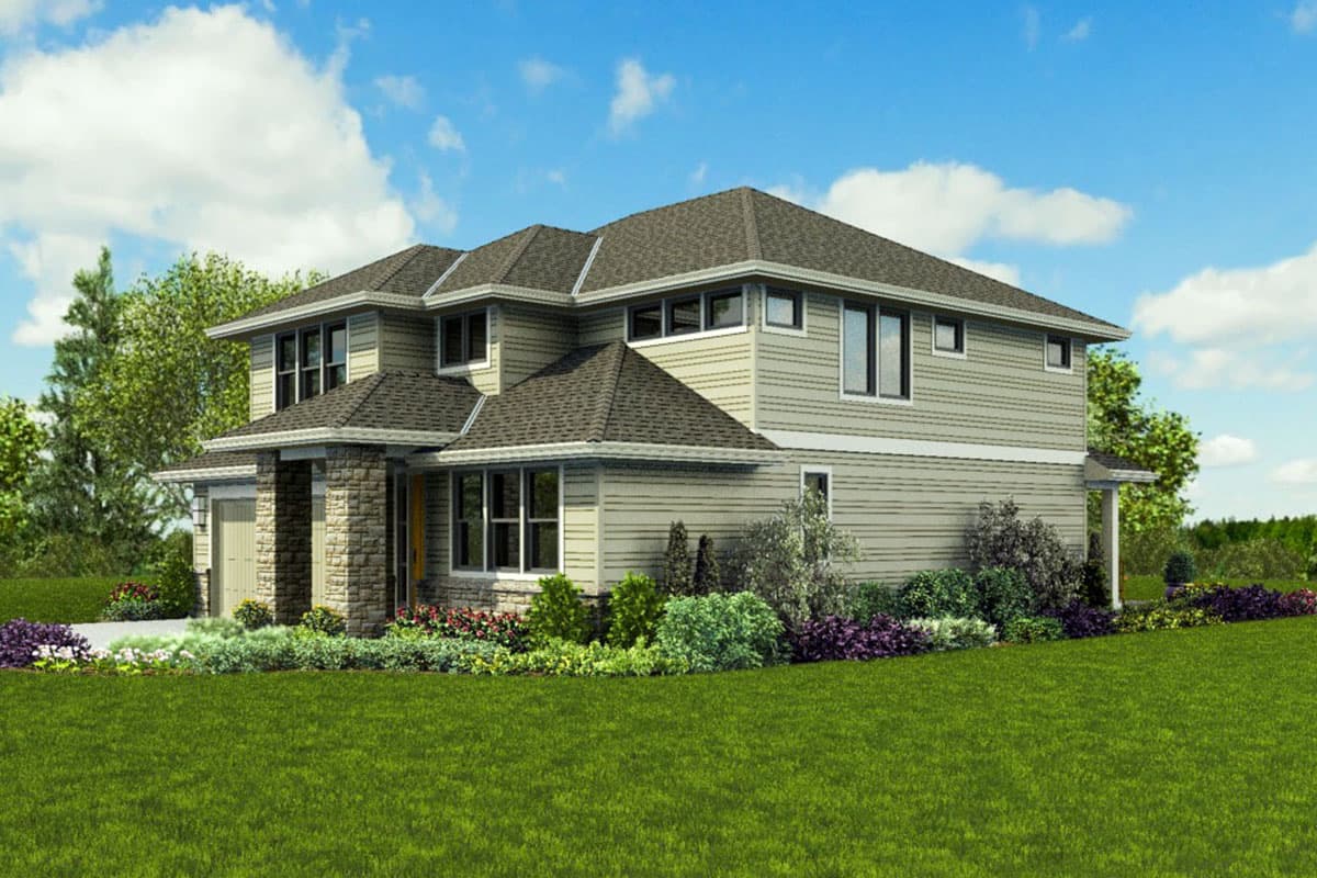 Plan 69723AM: Contemporary Two-Story House Plan with Bonus Room - Image #12 - Contemporary, Modern, Prairie