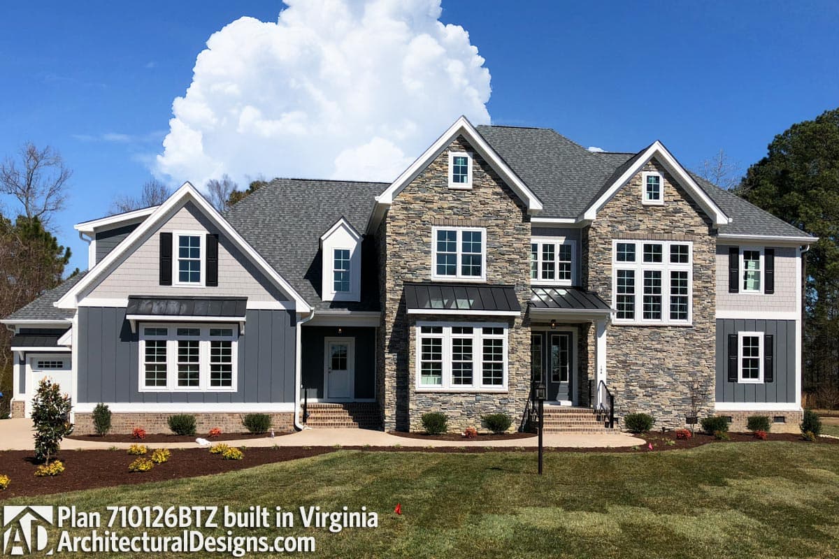build gallery item - House Plan 710126BTZ comes to life in Virginia!