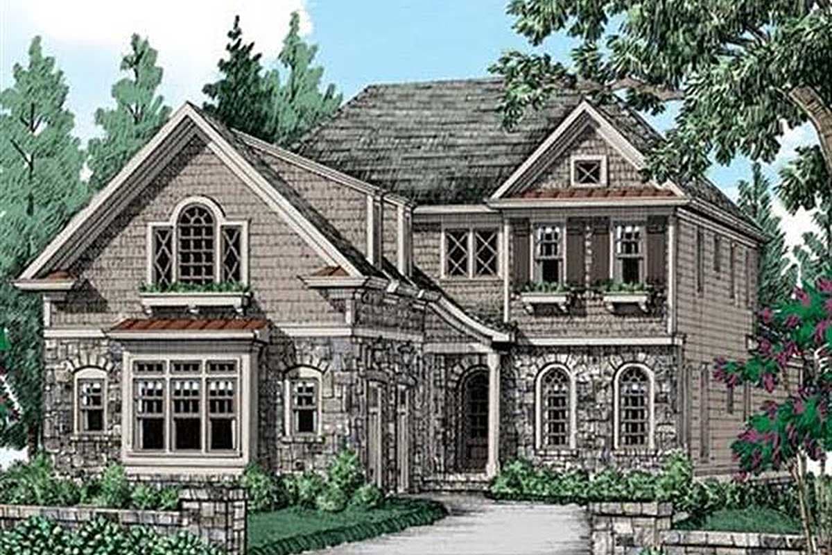 Plan 710120BTZ: 40'-Wide 3-Bed House Plan with Master Up - 3042 Sq t - Image #30 - New American, Traditional