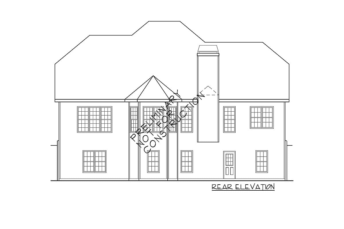 Plan 710129BTZ: 4-Bedroom House Plan with Courtyard-Entry Garage - 2419 Sq Ft - Image #14 - New American, Traditional