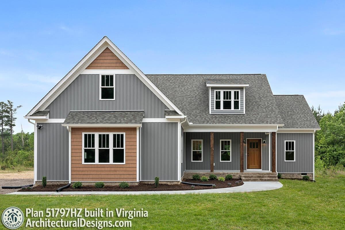 build gallery item - Exclusive House Plan 51797HZ Comes to Life in Virginia, Again!