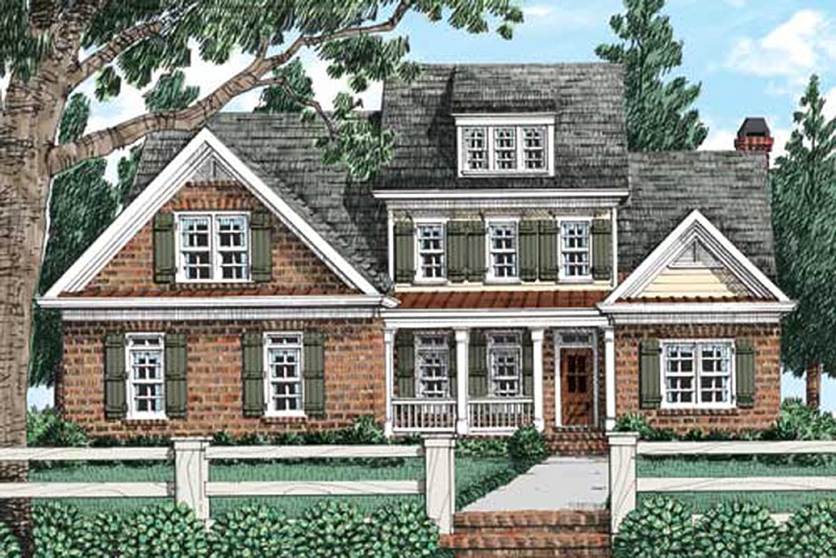 Plan 710131BTZ: 4-Bed Country Home Plan with Angled Keeping Room - Image #11 - Country, New American, Southern