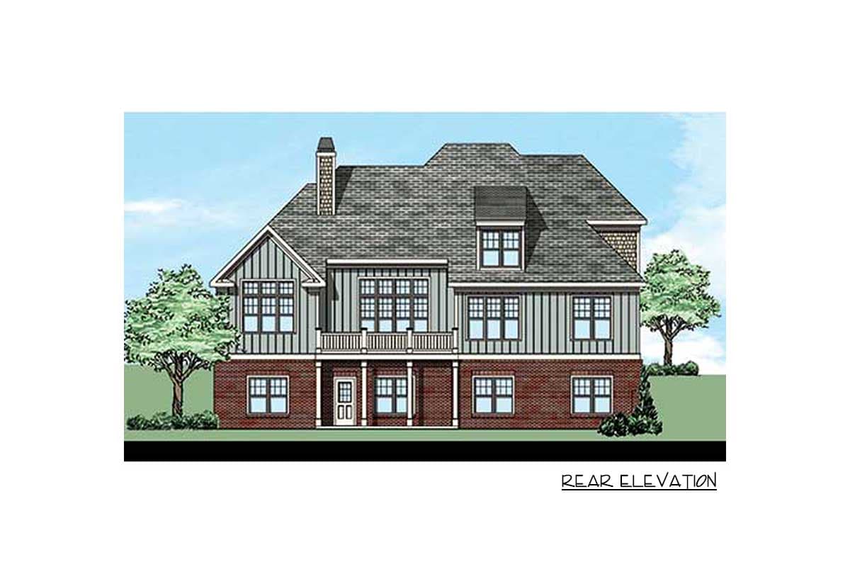 Plan 710130BTZ: 4-Bed House Plan with Convertible Upstairs Loft - Image #9 - Cottage, Country, Craftsman, New American