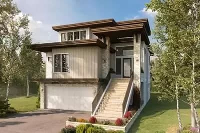 Incredible Mountain House Plan with Rearward Views