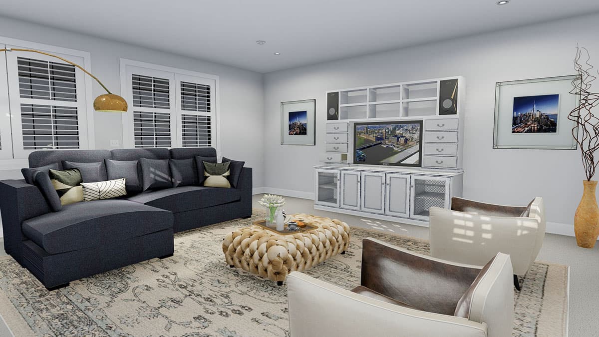 Plan 61324UT: Beautiful One-Level House Plan with Grand Finished Basement - Image #27 - Ranch, Traditional