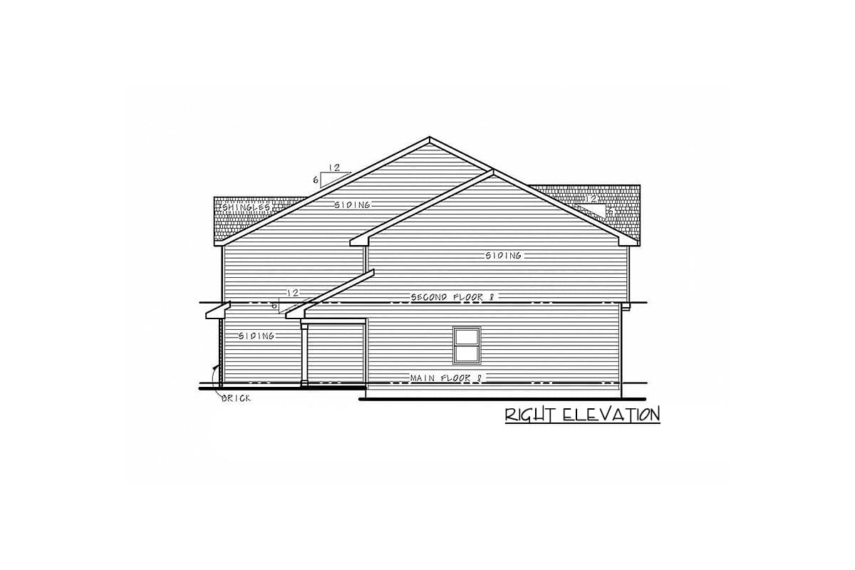 Plan 42569DB: Duplex House Plan with 3 Upstairs Bedrooms - 2064 Sq Ft Units - Image #4 - Northwest, Traditional