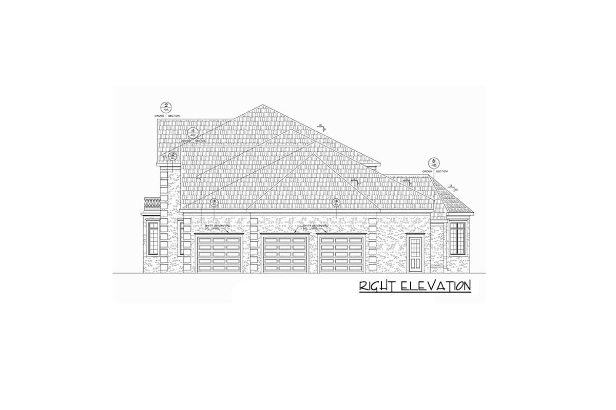 Plan 42576DB: Majestic Two-Level House Plan with Main-Level Owner's Suite - Image #4 - Traditional