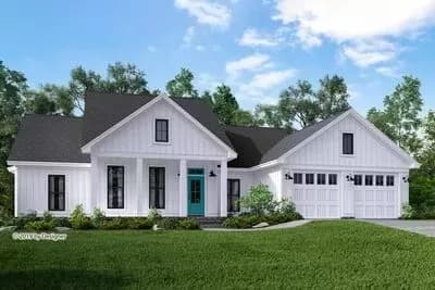 Split Bedroom House Plan with Vaulted Great Room
