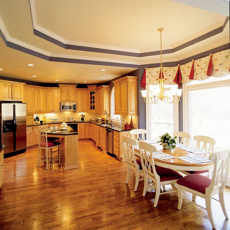 Plan 710135BTZ: Traditional House Plan with Wrapping Porch and 2-Story Family Room - Image #7 - Country, Southern, Traditional