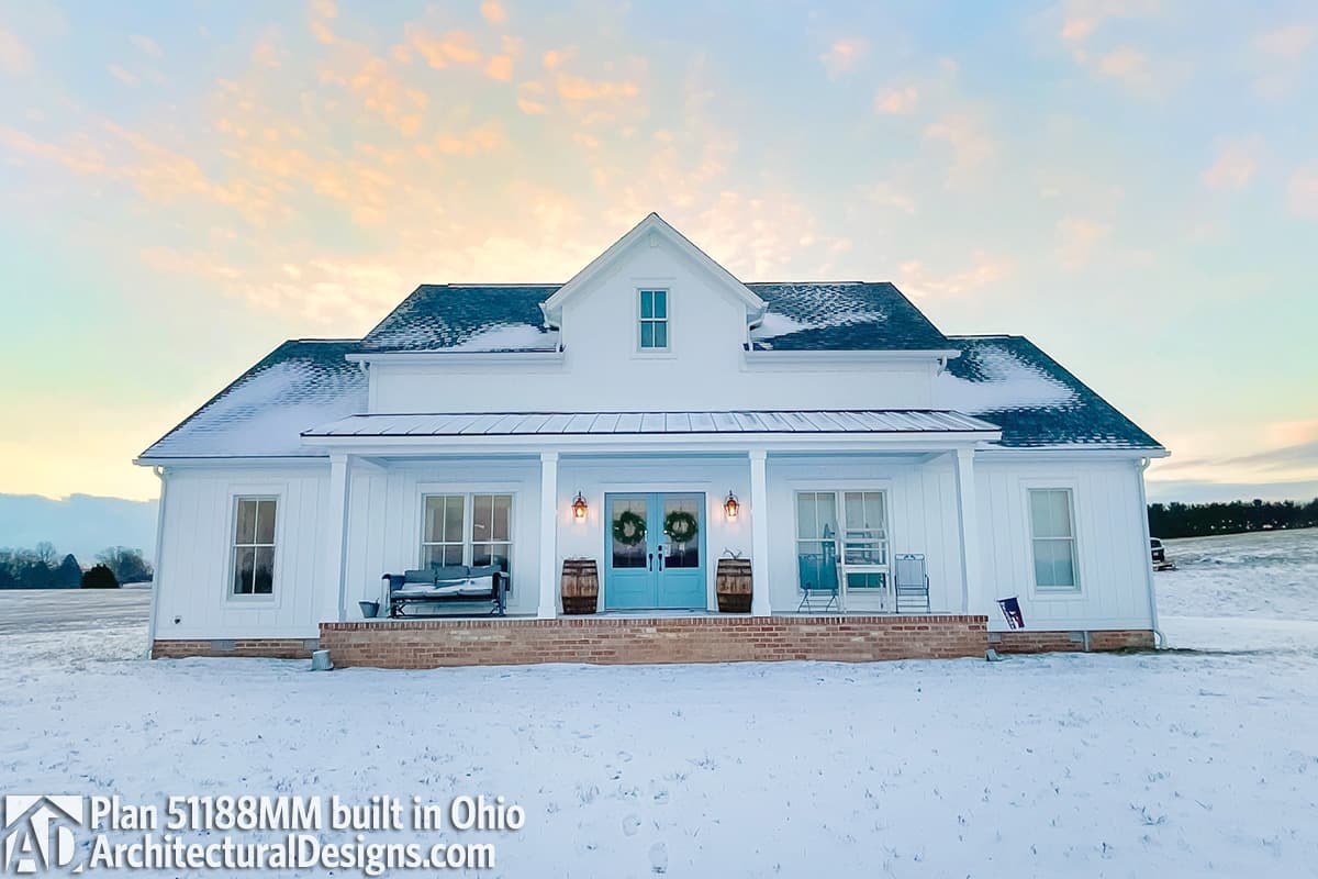 Plan 51188MM: Open Concept 3-Bed Modern Farmhouse Plan with Carport - Image #4 - Country, Farmhouse, Modern Farmhouse