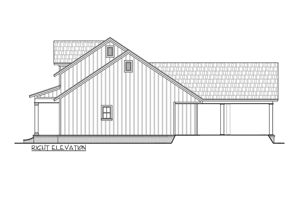 Plan 51188MM: Open Concept 3-Bed Modern Farmhouse Plan with Carport - Image #7 - Country, Farmhouse, Modern Farmhouse