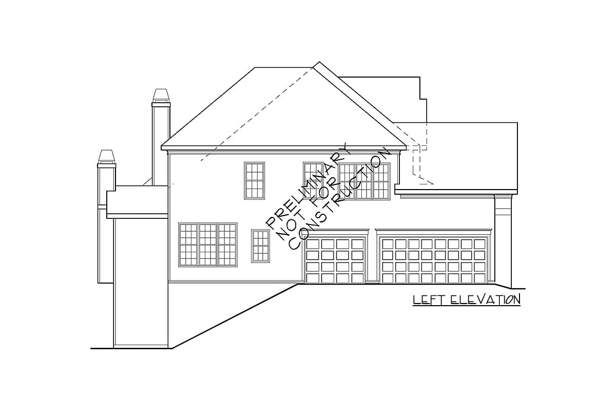 Plan 710134BTZ: 4-Bed Traditional House Plan with Upstairs Bonus Room - Image #13 - Southern, Traditional