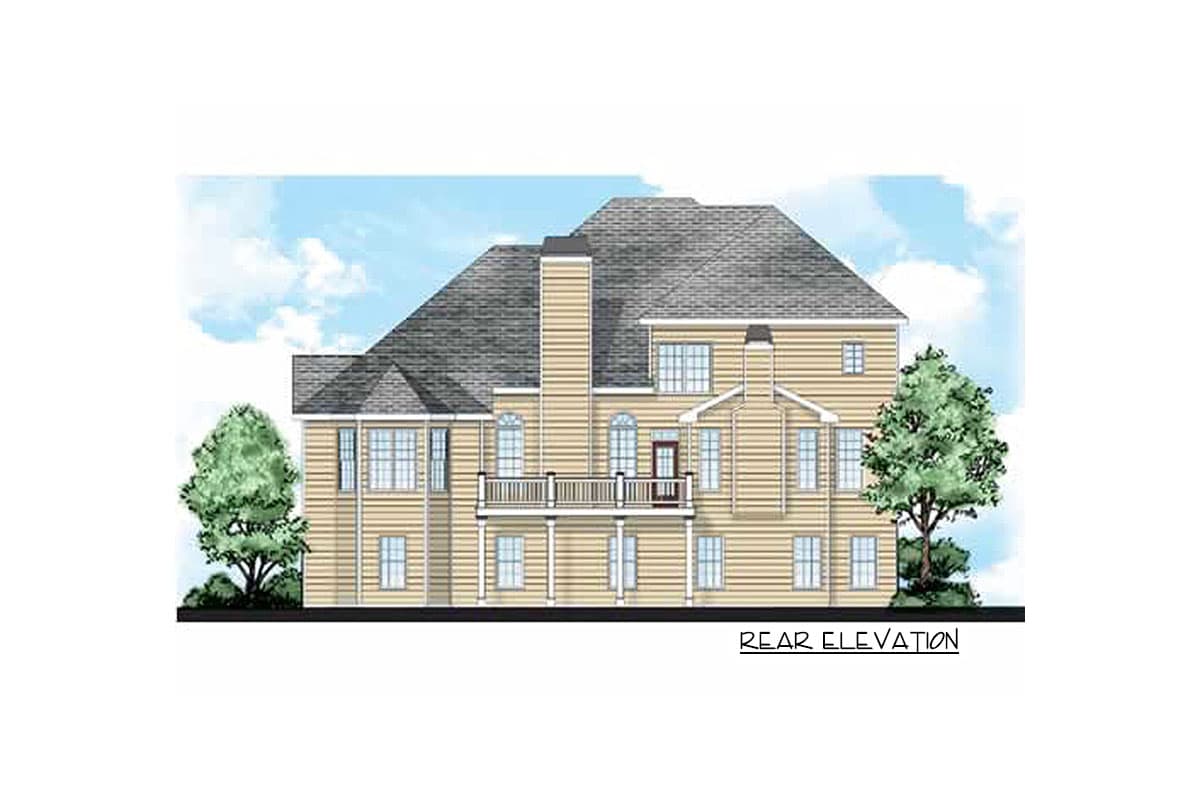 Plan 710134BTZ: 4-Bed Traditional House Plan with Upstairs Bonus Room - Image #12 - Southern, Traditional