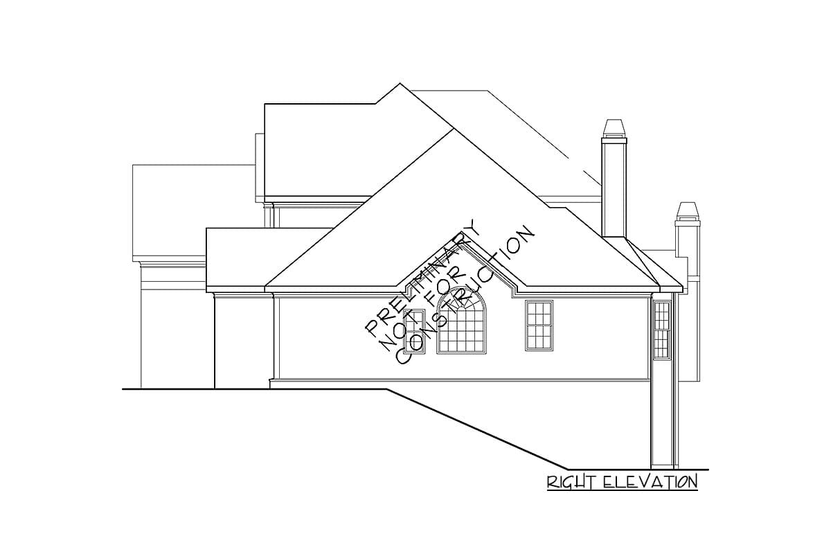Plan 710134BTZ: 4-Bed Traditional House Plan with Upstairs Bonus Room - Image #15 - Southern, Traditional
