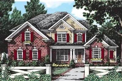 4-Bed Traditional House Plan with Upstairs Bonus Room