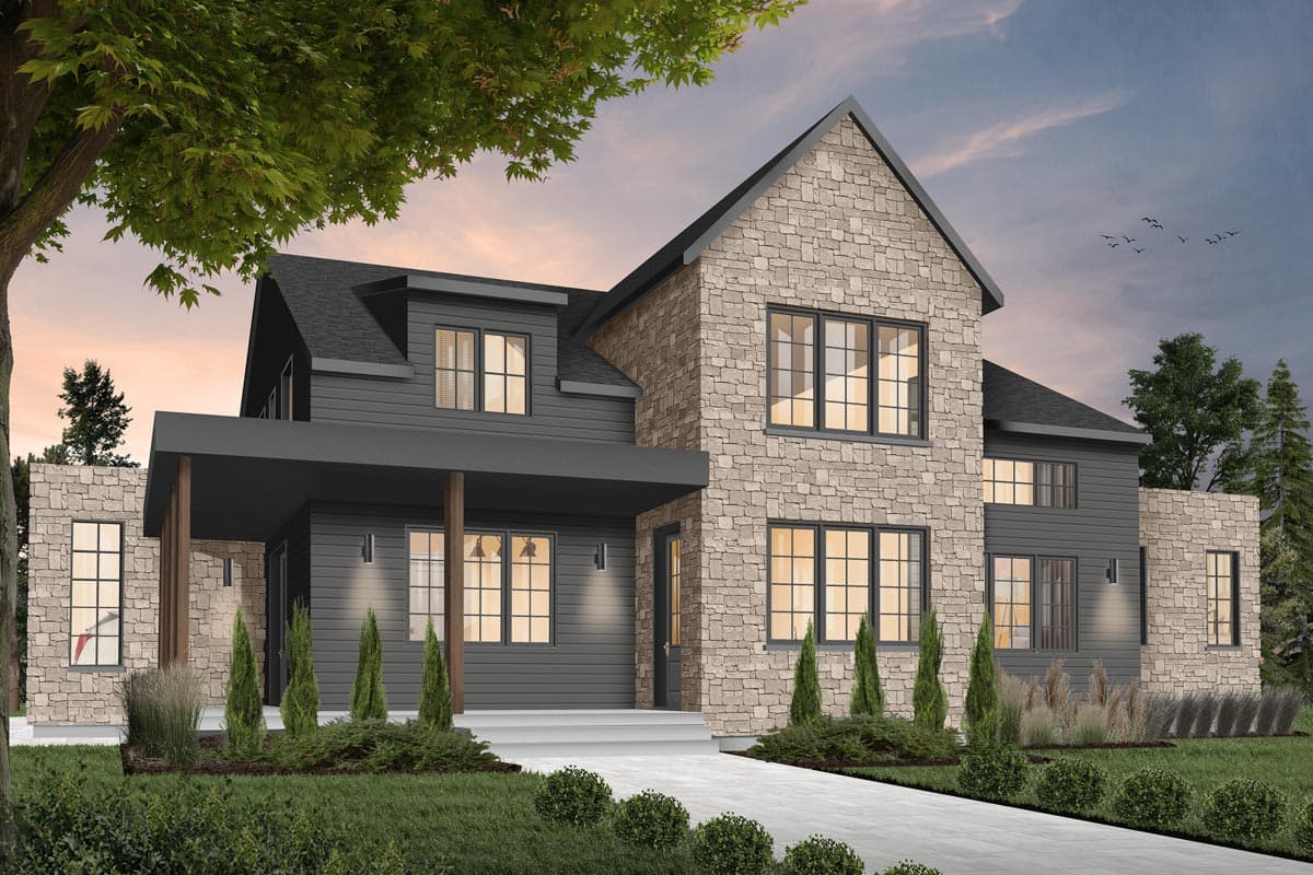 Plan 22543DR: Modern Farmhouse Plan with Master On Main - Image #17 - Contemporary, Country, Farmhouse, Modern Farmhouse, New American, Northwest