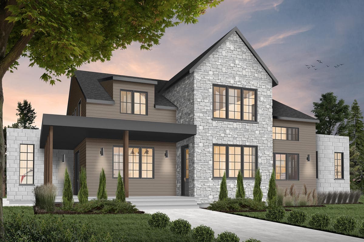 Plan 22543DR: Modern Farmhouse Plan with Master On Main - Image #20 - Contemporary, Country, Farmhouse, Modern Farmhouse, New American, Northwest