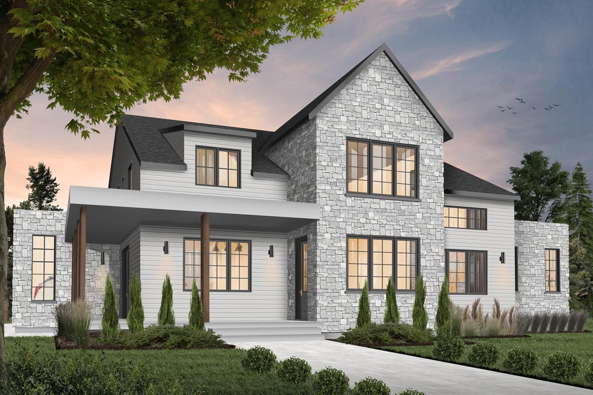 Plan 22543DR: Modern Farmhouse Plan with Master On Main - Image #25 - Contemporary, Country, Farmhouse, Modern Farmhouse, New American, Northwest
