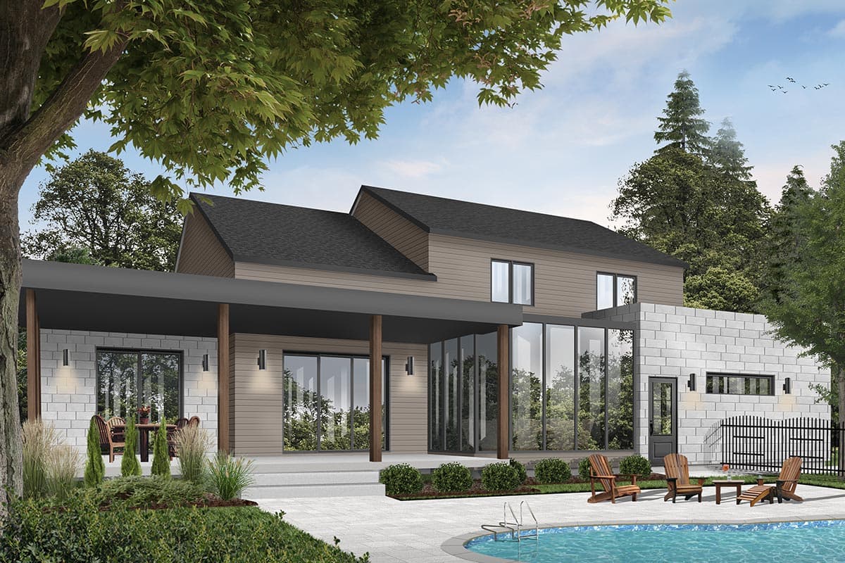 Plan 22543DR: Modern Farmhouse Plan with Master On Main - Image #22 - Contemporary, Country, Farmhouse, Modern Farmhouse, New American, Northwest