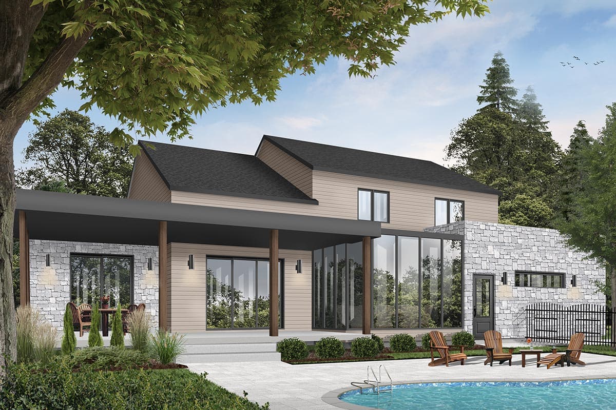 Plan 22543DR: Modern Farmhouse Plan with Master On Main - Image #24 - Contemporary, Country, Farmhouse, Modern Farmhouse, New American, Northwest