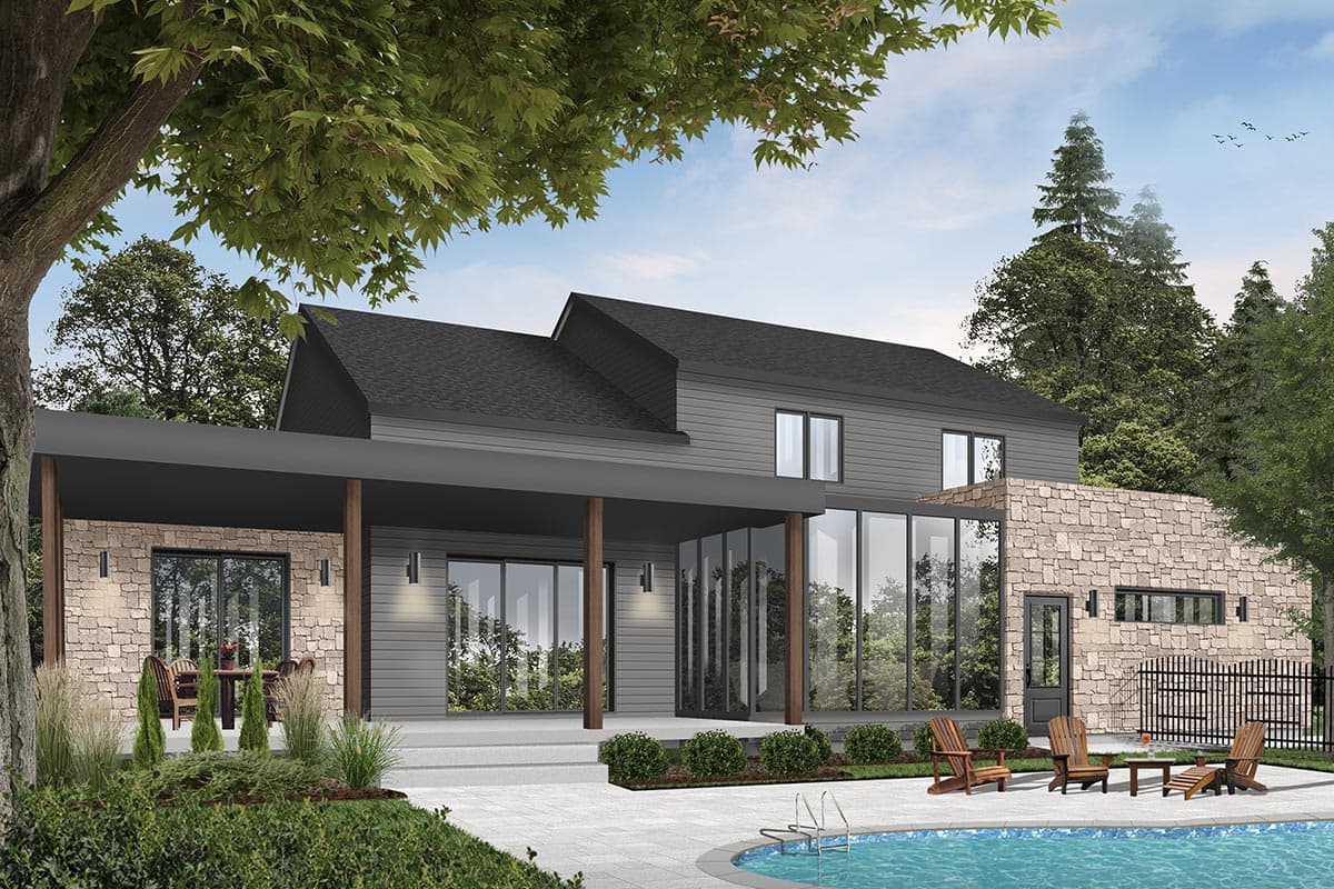 Plan 22543DR: Modern Farmhouse Plan with Master On Main - Image #18 - Contemporary, Country, Farmhouse, Modern Farmhouse, New American, Northwest