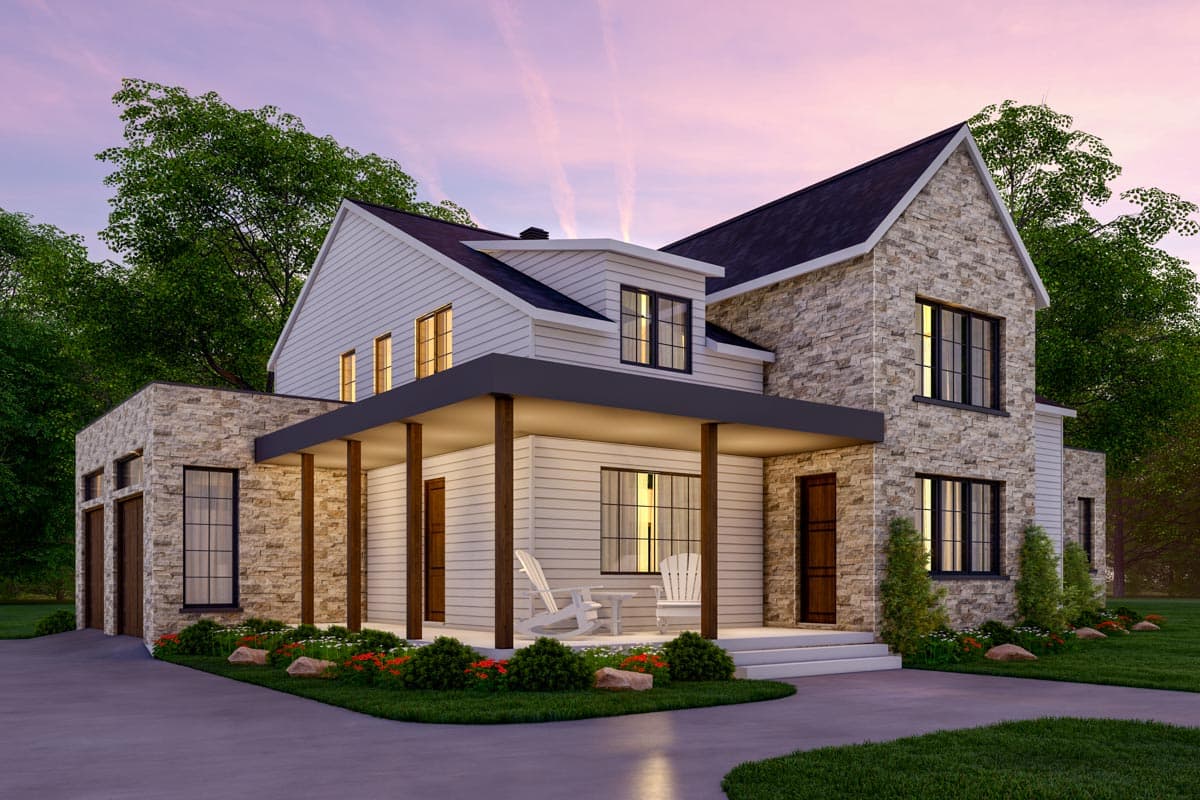 Plan 22543DR: Modern Farmhouse Plan with Master On Main - Image #16 - Contemporary, Country, Farmhouse, Modern Farmhouse, New American, Northwest