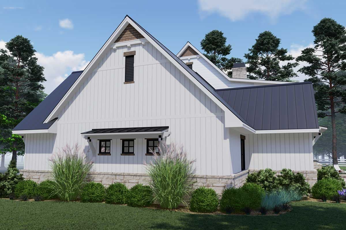 Plan 16907WG: Nouveau Southern-Style House Plan with Stacked Porches Front and Back - 2458 Sq Ft - Image #11 - Country, Farmhouse, New American, New Orleans, Southern, Southern Traditional, Traditional