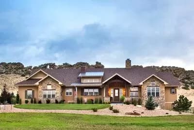 Rustic One-Level Mountain House Plan with Optional Lower Level