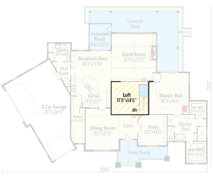Plan 95057RW: Spacious Mountain House Plan with Beautiful Rear Views - 5007 Sq Ft - Floor Plan - Bonus Level - Country, Craftsman, Mountain, New American, Northwest, Rustic
