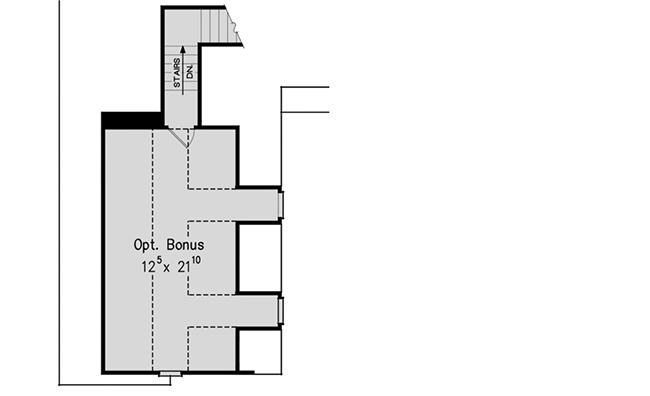 Plan 710138BTZ: 3-Bed Home Plan with Copper Window Accents - Floor Plan - Bonus - Southern, Traditional